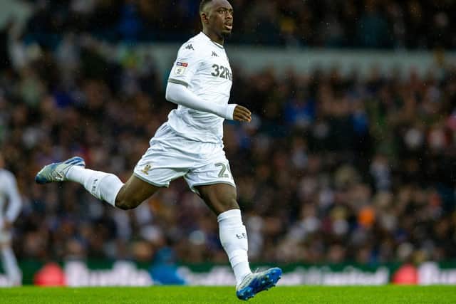 Jean-Kevin Augustin is looking sharper but has a long way to go to shift Patrick Bamford from Marcelo Bielsa's Leeds United side (Pic: Bruce Rollinson)