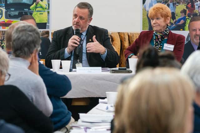 West Yorkshire Police and Crime Commissioner Mark Burns-Williamson and Victims Commissioner for England and Wales, Dame Vera Baird QC,