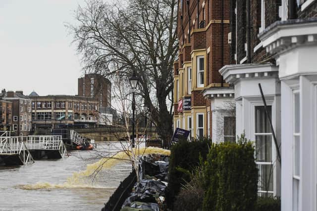 Flooding along the banks of the River Ouse in York city centre, North Yorkshire - 17th February 2020 (Dan Rowlands / SWNS.com)