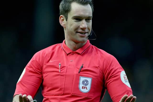 Referee Jarred Gillett played advantage in scenarios when Mark Bowen would have preferred free-kicks against Leeds United (Pic: Getty)