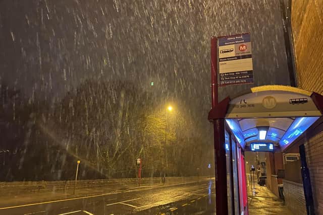 Heavy snow in Leeds