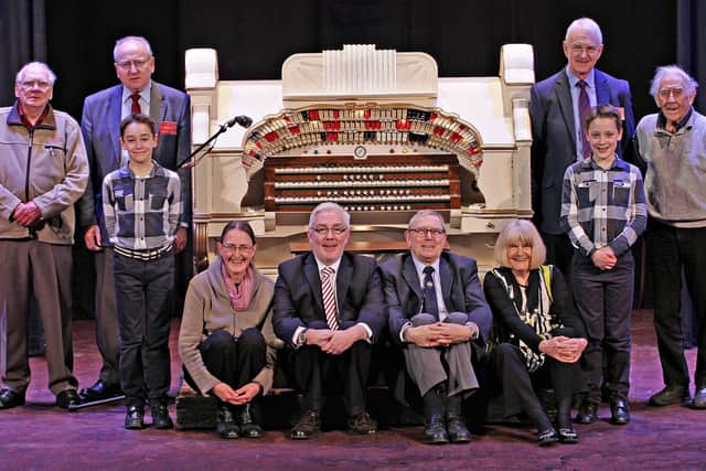 Members of the Ossett Theatre Organ group, including publicity officer Stuart Clark, pictured back row, far right. Picture: Colin Ransome.