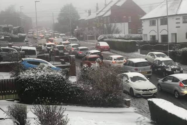 YEP reader Russ Cowling sent in this photo of Pudsey at a standstill.