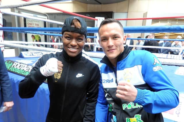 WINNERS: Nicola Adams and Josh Warrington. Picture by Tony Johnson.