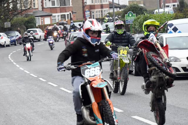 Bikers took to the streets of Leeds for the funeral of Luke Deegan