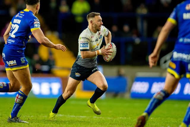 Luke Gale on the ball against Warrington. Picture by Bruce Rollinson.