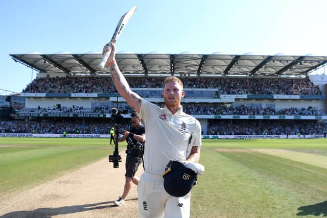 Ben Stokes of England celebrates hitting the winning runs to win the 3rd Specsavers Ashes Test match between England and Australia at Headingley on August 25, 2019 in Leeds, England. (Picture: Gareth Copley/Getty Images)