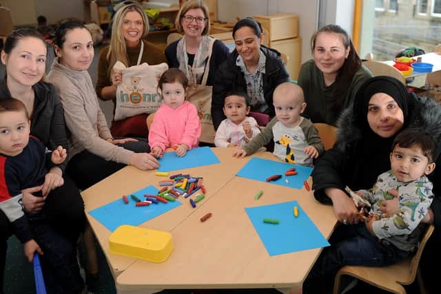 Mothers with their babies and toddlers attending the HENRY project in Bradford. Photo credit: Simon Hulme