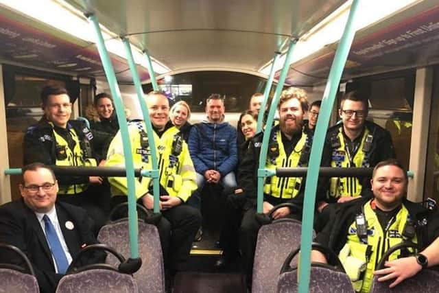 Police on the 'Trojan Bus' operation across east Leeds targeting anti-social youths.