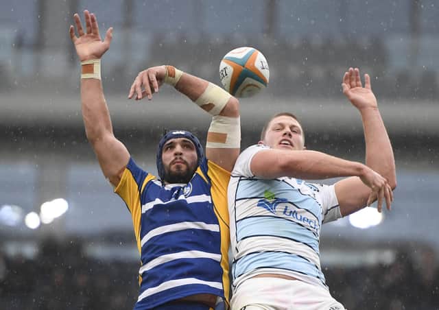 Yorkshire Carngie try scorer, Alex Humfrey (left). PIC: George Wood/Getty Images