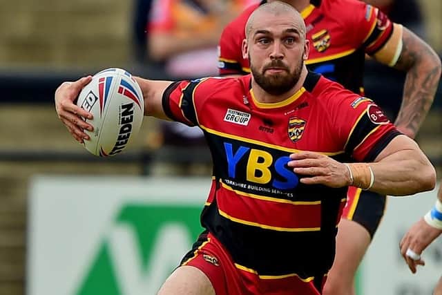 Adam Ryder was among the try scorers in Dewsbury's win over Widnes Vikings. PIC: Paul Butterfield