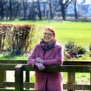 Lisa Bourne, looking to launch a 'natter bench' in Guiseley's Nunroyd Park. Image: Gary Longbottom.