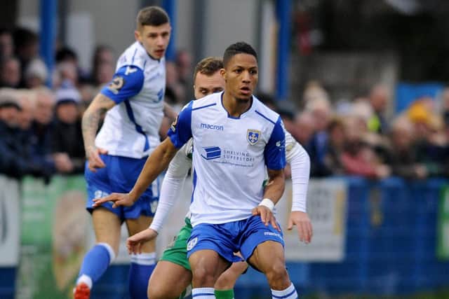 Guiseley's Kaine Felix.