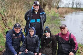 South Yorkshire-based angler Kev Holvey, left, with tutors Al Gerrard and Neil Johnson showing the kind of catches juniors can expect at Goole’s Moorfield Farm.