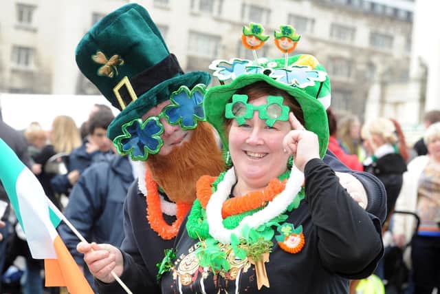 Revellers at a previous year's St Patrick's Day parade in Leeds. Picture: Tony Johnson