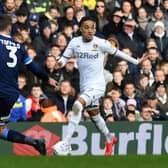 Helder Costa getting at Harry Toffolo in Leeds United 2-0 win over Huddersfield Town (Pic: Jonathan Gawthorpe)