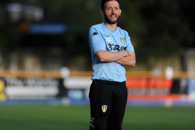 Leeds United Under-23s head coach Carlos Corberan. (Image: Jonathan Gawthorpe)
