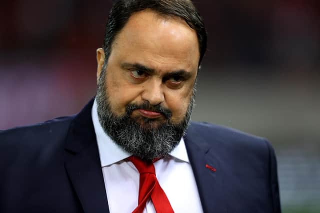 Nottingham Forest owner Evangelos Marinakis has revealed he has been 'visited' by coronavirus (Pic: Getty)