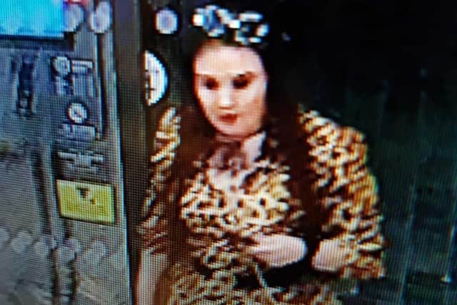 Police have released this CCTV image of a woman they want to identify after a woman was attacked in Leeds city centre.