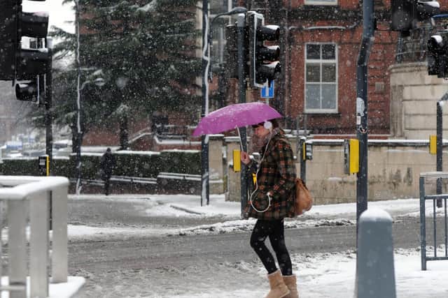 A weather warning for snow and ice has been issued for Leeds