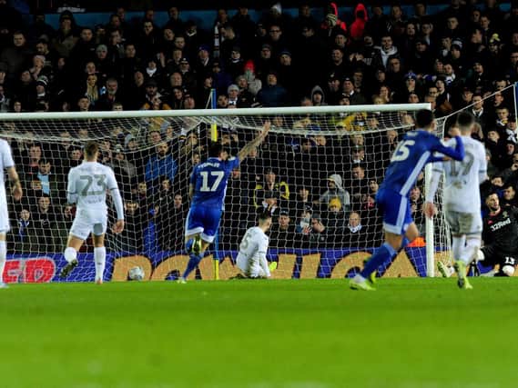 ONE TO FORGET: Cardiff City draw level at 3-3 en route to taking a point from December's clash at Elland Road in which they trailed 3-0. Picture by Simon Hulme.