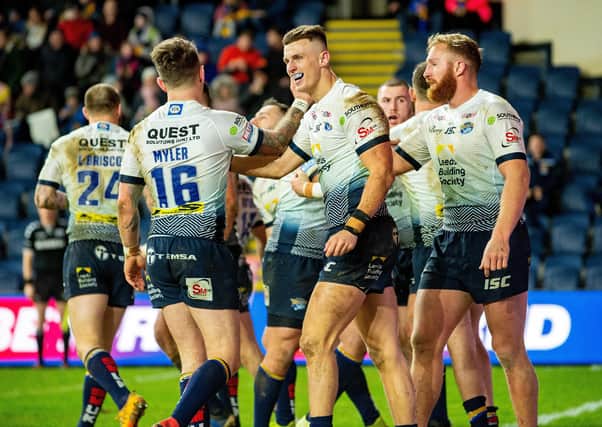 In-form 
Leeds Rhinos face a stiff test behind closed doors in Perpignan against hosts Catalans Dragons.
 Picture: Bruce Rollinson