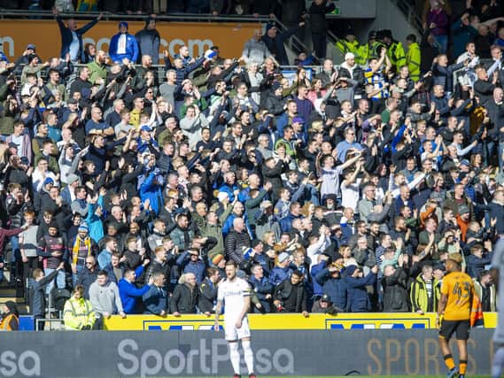 Leeds United fans at Hull City. (Image: Tony Johnson)
