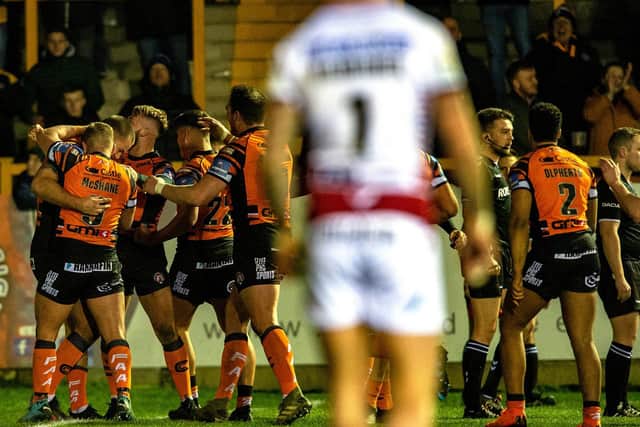 Tigers' celebrations will be more muted this weekend. Picture by Bruce Rollinson.
