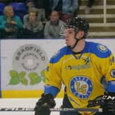 ON TARGET: Lewis Baldwin scored twice on Friday night but it couldn't prevent defeat to Hull Pirates. Picture courtesy of Chris Stratford.
