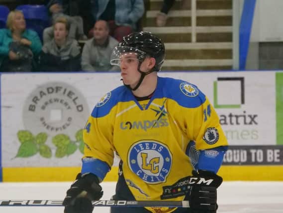 ON TARGET: Lewis Baldwin scored twice on Friday night but it couldn't prevent defeat to Hull Pirates. Picture courtesy of Chris Stratford.
