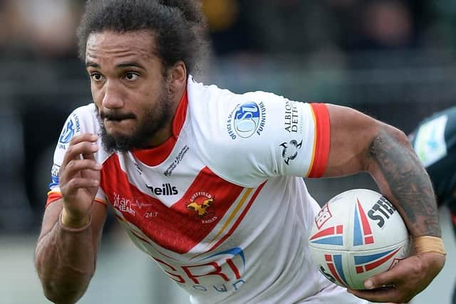 Sheffield Eagles try scorer, Joel Farrell. PIC: Steve Ellis/JPIMedia