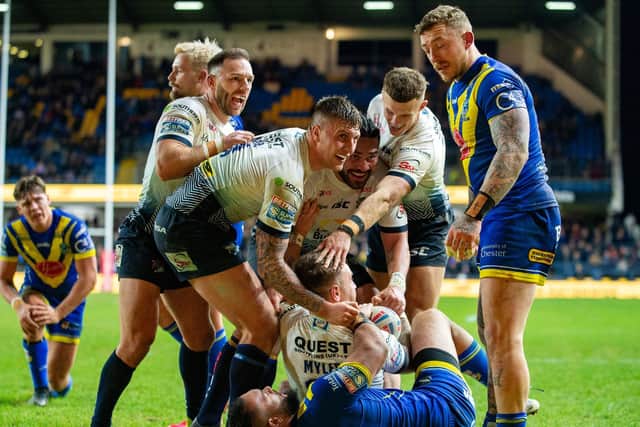 Richie Myler was also a scorer in the big win over Warrington. Picture by Bruce Rollinson.