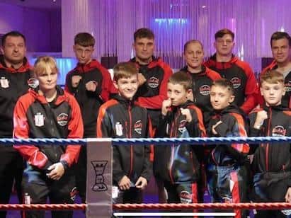 Some of the coaches and boxers at Alliance Boxing Club in Crossgates.