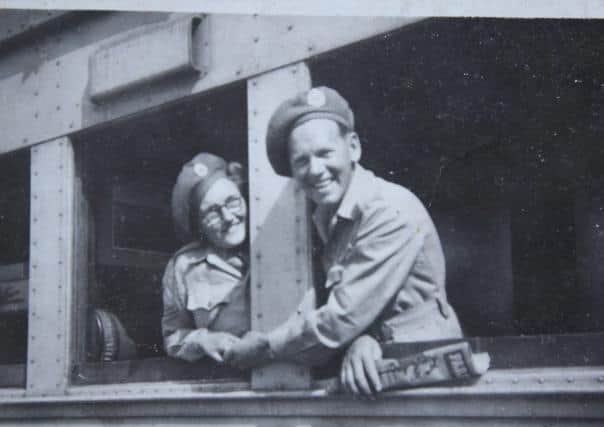 Frank and Betty Reynolds pictured on their wedding day on May 5 1945.