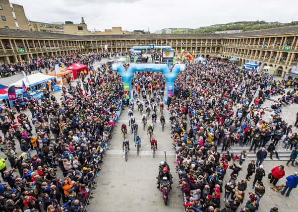 Tour de Yorkshire 2019 stage 4 starts at the Piece Hall, Halifax. (Picture: Jim Fitton)