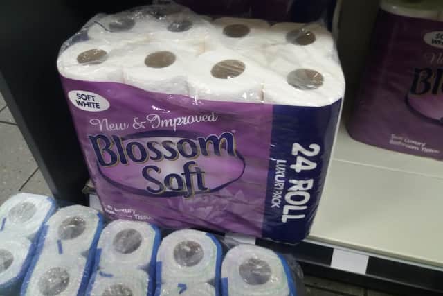 The shop are selling a 24 pack of toilet rolls for 24 cc Ieuan Joy