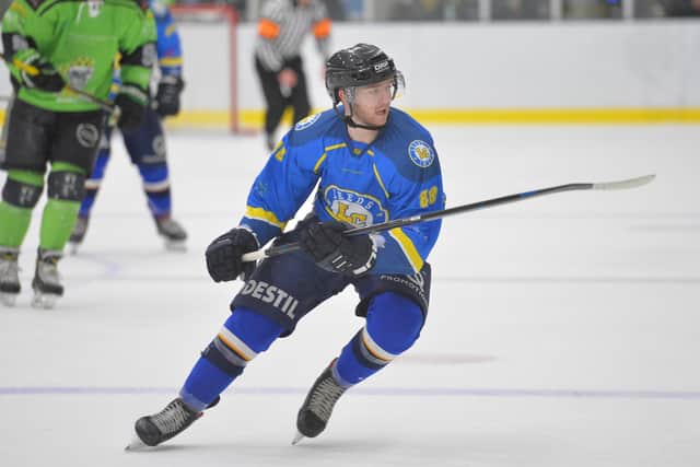 LEADING THE LINE: Adam Barnes finished as Leeds Chiefs' top points scorer in 2019-20 with 26 goals and 24 assists. Picture: Dean Woolley.