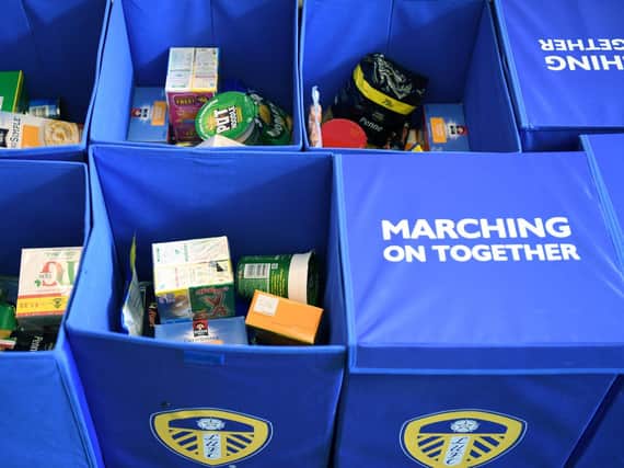 Leeds United players have made a 'sizeable' donation to help the Leeds Fans Foodbank (Pic: Jonathan Gawthorpe)