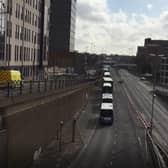 The A64 in Leeds was closed this morning