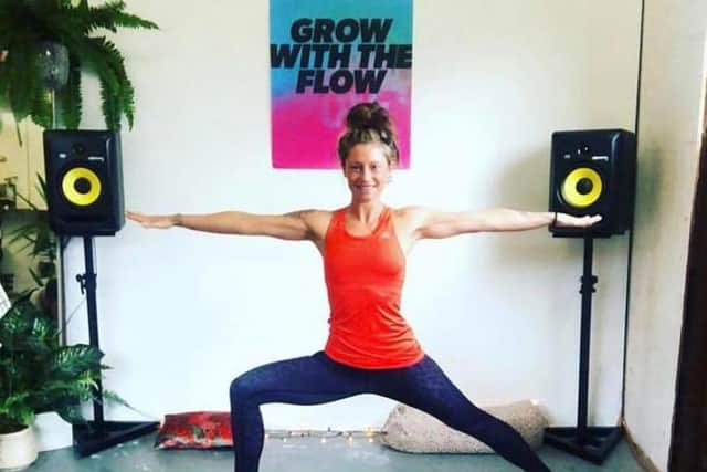 Polly Standeven, 34, has launched free online yoga classes during the coronavirus pandemic