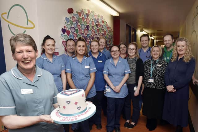 Clinical support worker Janet Berry who has retired from Leeds General Infirmary's congenital heart unit, where she was the longest serving member of staff after clocking up 31 years. Picture: Steve Riding