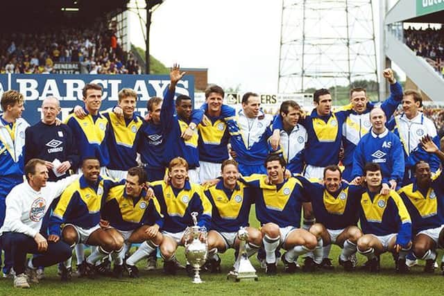 Kerr, back row far left, made 20 appearances for Leeds United under Howard Wilkinson before jetting off around the world to manage various teams in Africa and Asia (Pic: Getty)