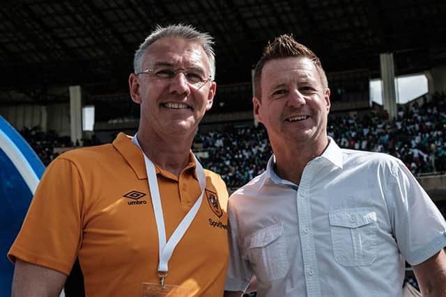 Kerr, back row far left, made 20 appearances for Leeds United under Howard Wilkinson before jetting off around the world to manage various teams in Africa and Asia (Pic: Getty)