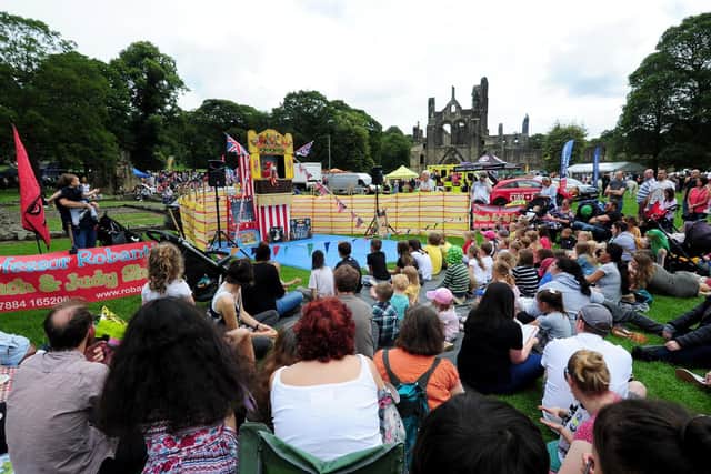 Crowds gathered at the July 2019 Kirkstall Festival