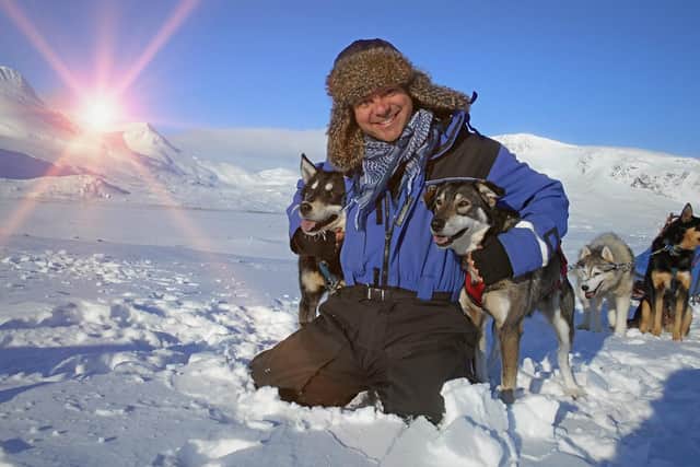 Musher Brad Parsk with his huskies (photo: Brad Parsk).