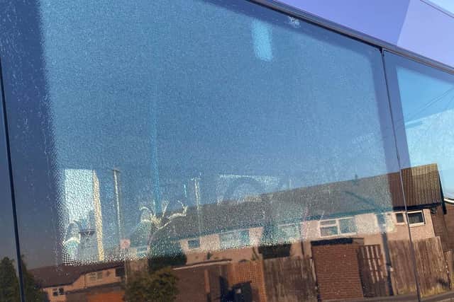 A group of children smashed a bus window with stones as it transported key workers home in West Leeds.