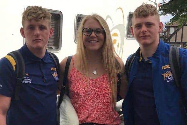 Talented family L-R: Joe, Abi and Oli Burton