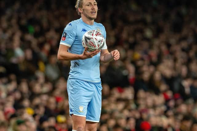 Leeds United full-back Luke Ayling. (Image: Bruce Rollinson)