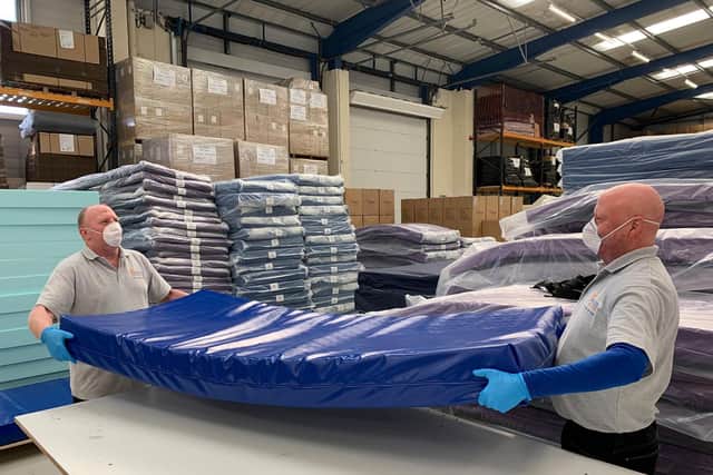 Leeds manufacturer Herida Healthcare  is supplying specialist mattresses to the new emergency hospital being createdfor coronavirius patients inLondon.
