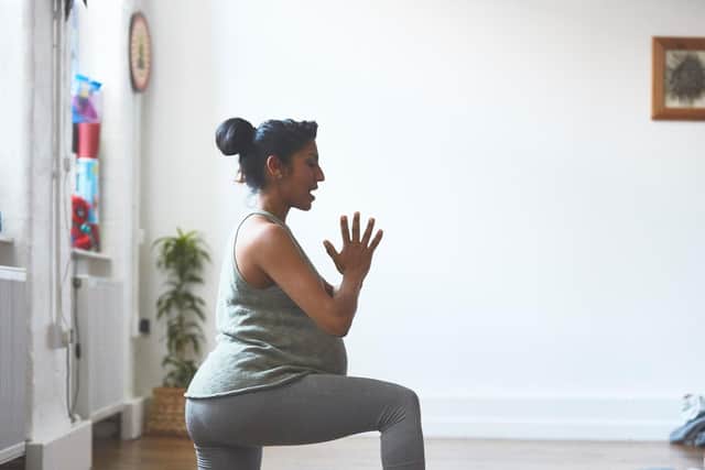 Jal Kamal Hilson, 37, has launched online yoga classes for other expectant mums